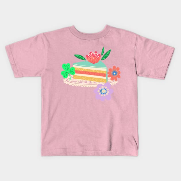 Piece of Cake Kids T-Shirt by Rebelform